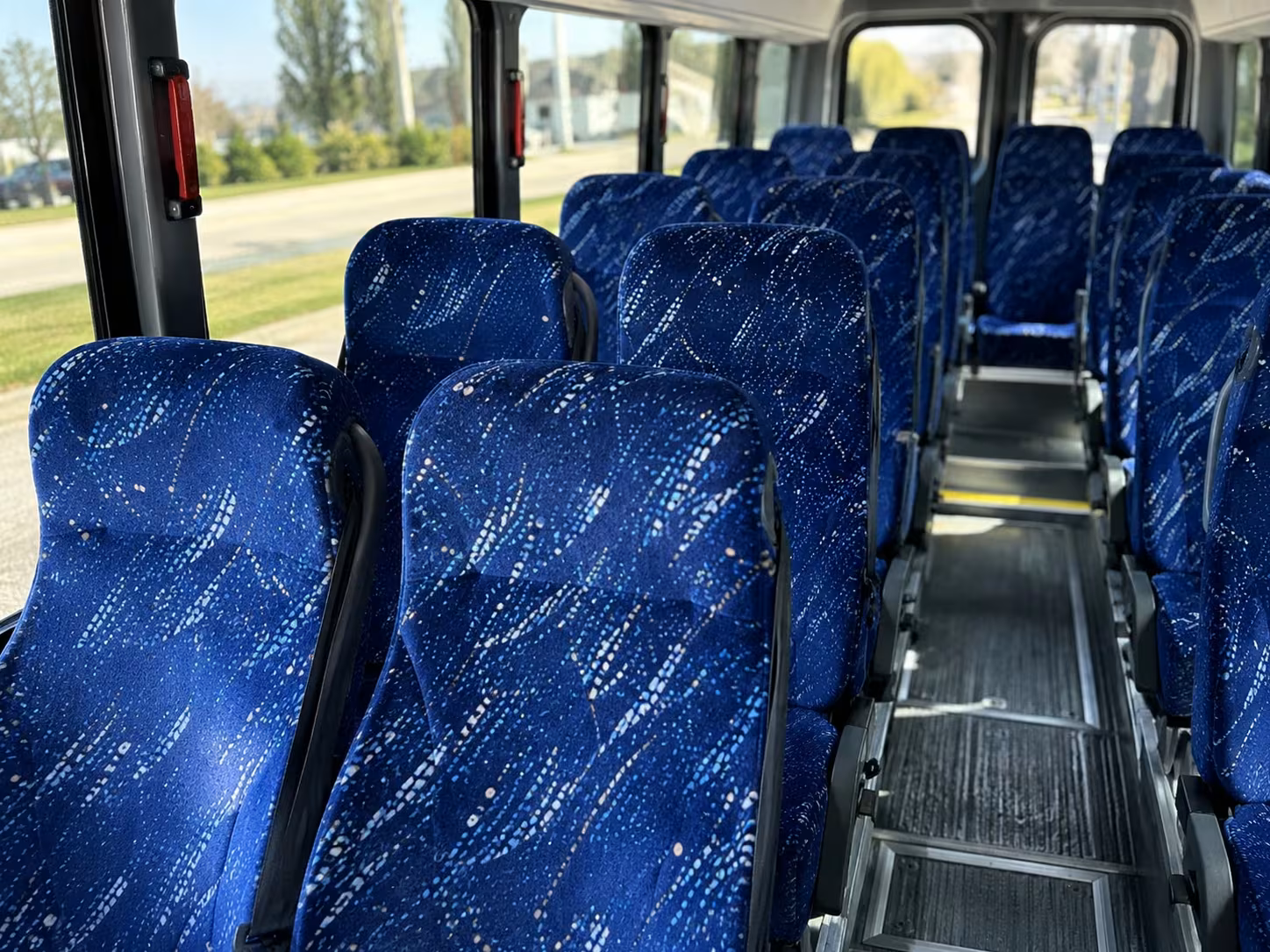 15 passenger minibus interior