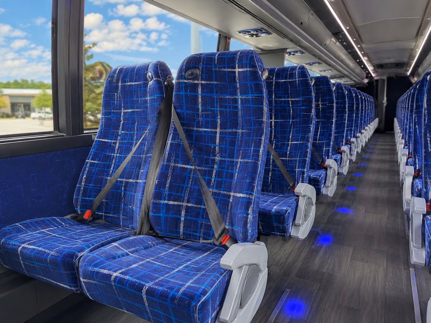 sacramento charter bus interior