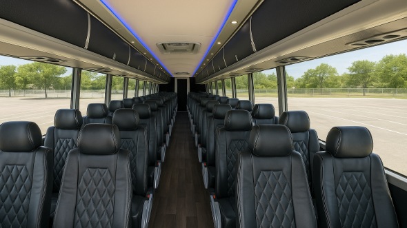 50 passenger charter bus interior sacramento