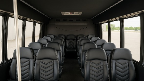 sacramento 25 passenger minibus inside