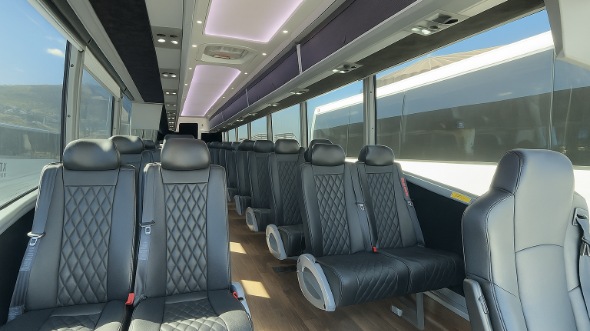 sacramento 35 passenger minibus inside