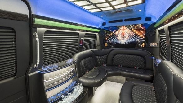 sacramento sprinter limo rental inside