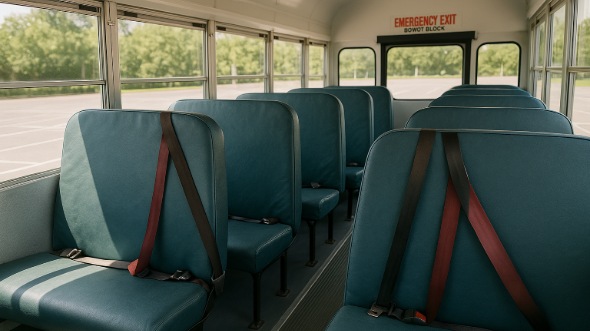 school bus rental interior sacramento